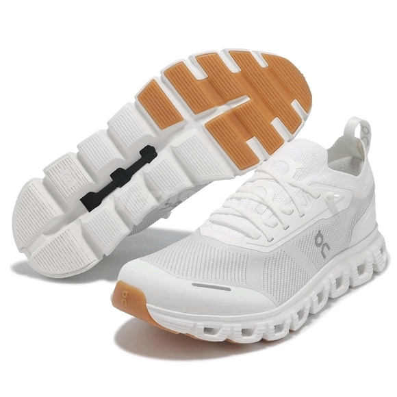 Size 5.5 On Running Cloud 6 Versa White Brown Women Running Shoes 3WF10031200 - Picture 2 of 11